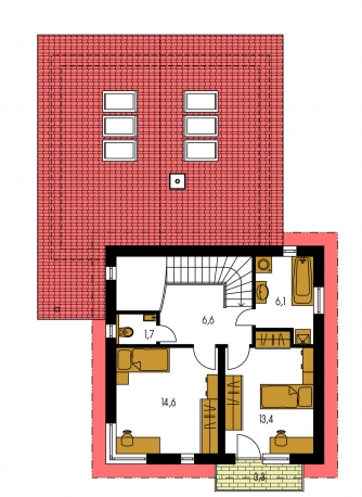 Imagen duplicada | Plano de planta de la segunda planta - TREND 284